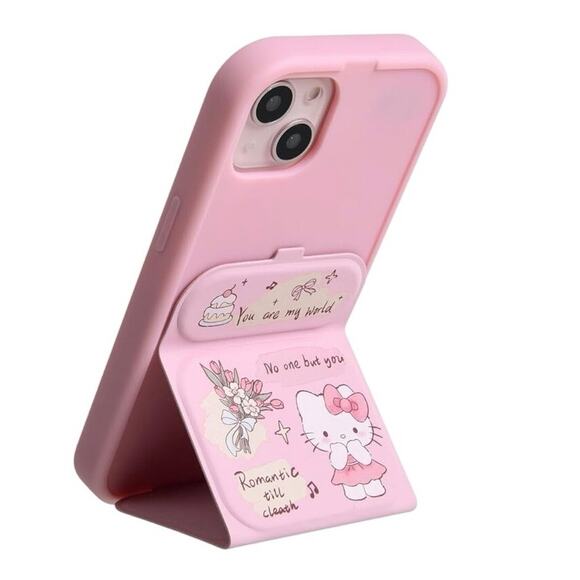 Cartoon Kitty for IPhone 15 Pro Max with stand and hidden compartment for cards - Picture 3 of 4